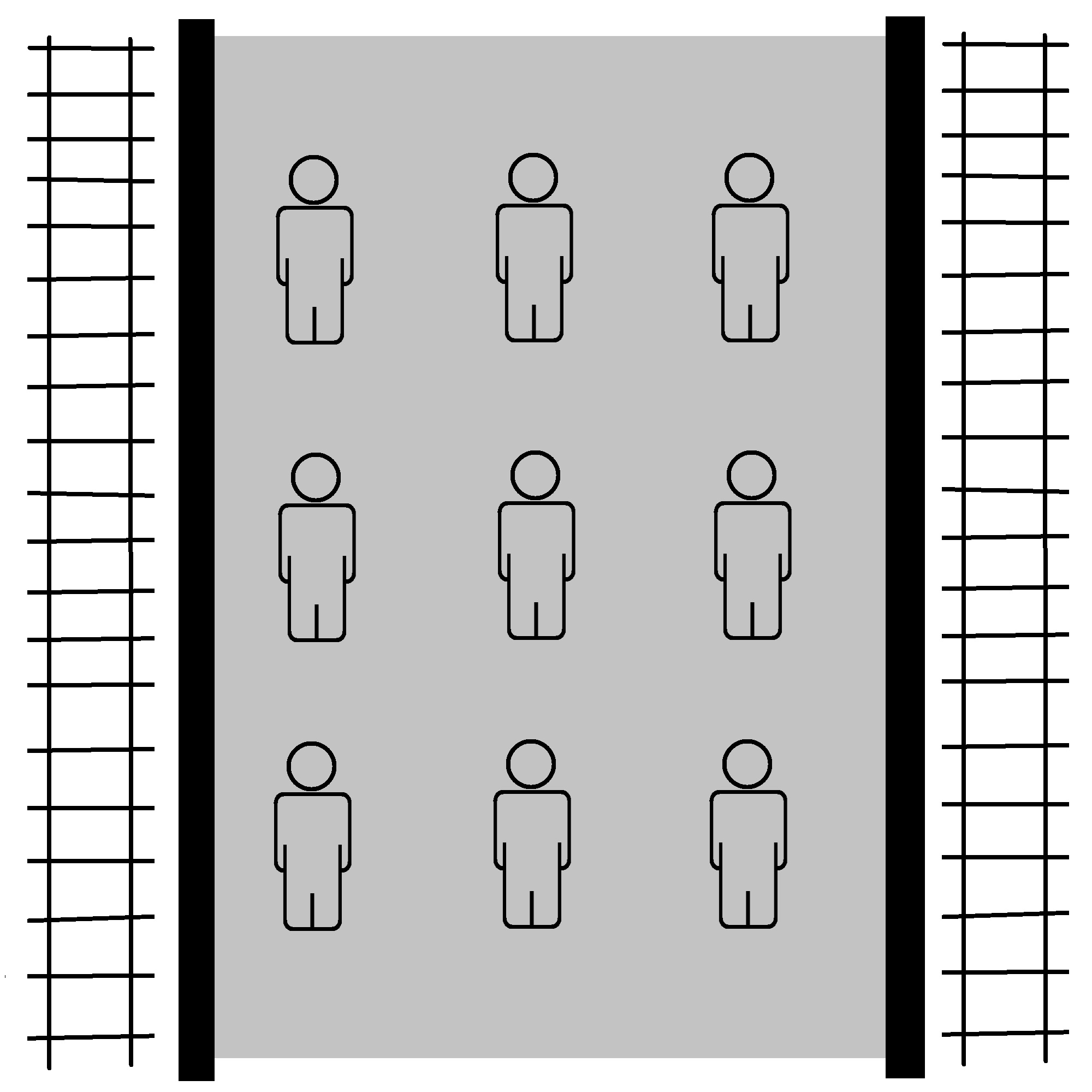 岛式站台示意图