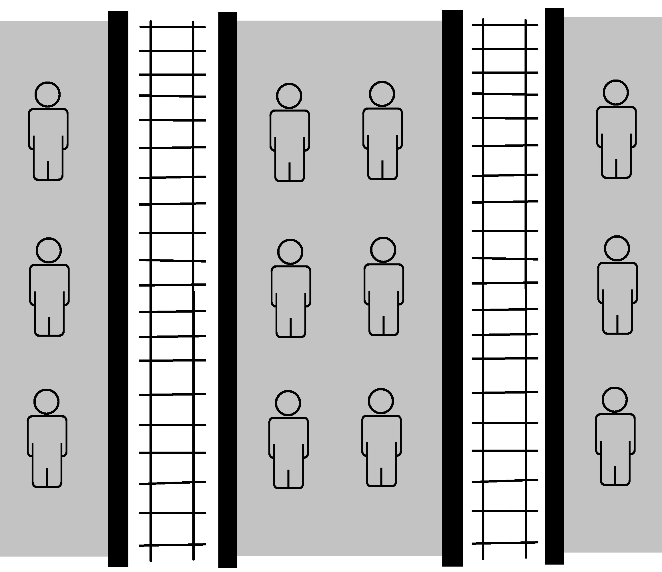 西班牙式站台示意图